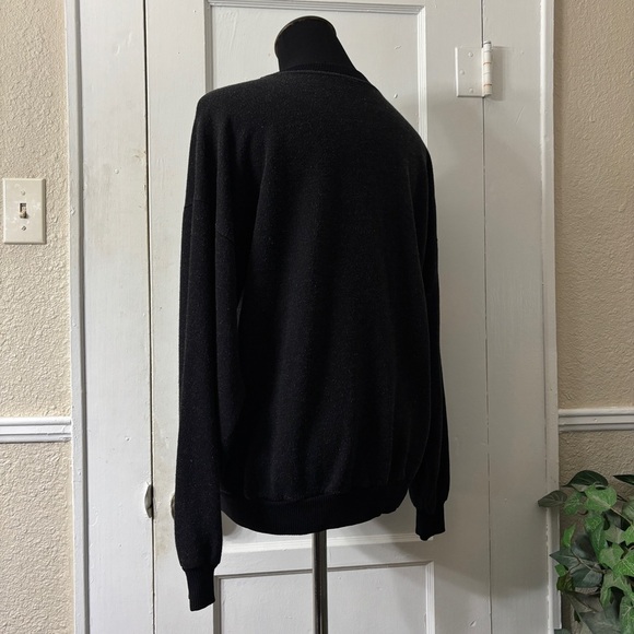 Vintage ITALIA Black Sweatshirt W/Pockets - Picture 12 of 15